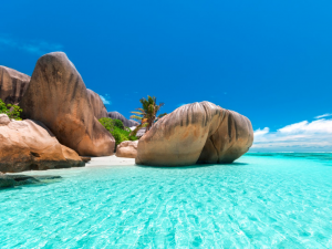 Seychelles acqua azzurra