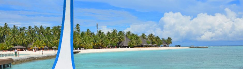 Spiaggia Maldive vista dal Dhoni